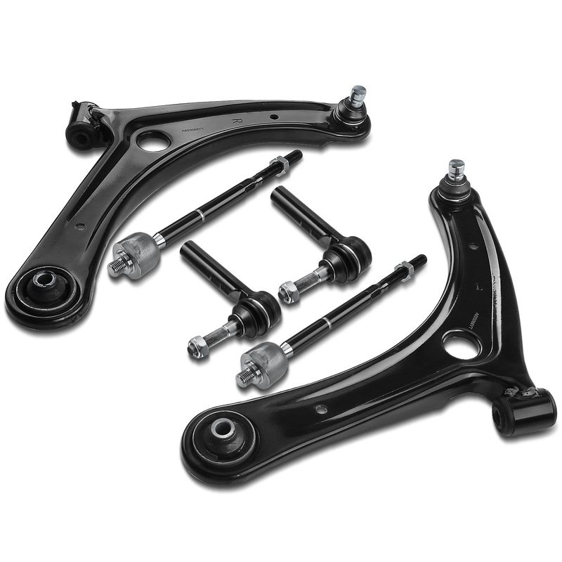 6x Front Lower Control Arm Tie Rod End Ball Joint for Dodge Caliber 07-12 Jeep