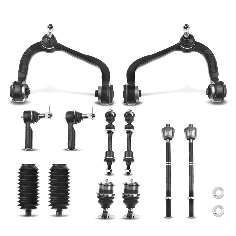 12x Front Control Arm with Ball Joint Sway Bar Link for Ford F-150 2005-2006