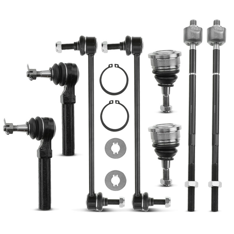 8x Front Stabilizer Bar Link Tie Rod End with Ball Joint for Chrysler Dodge 08-10