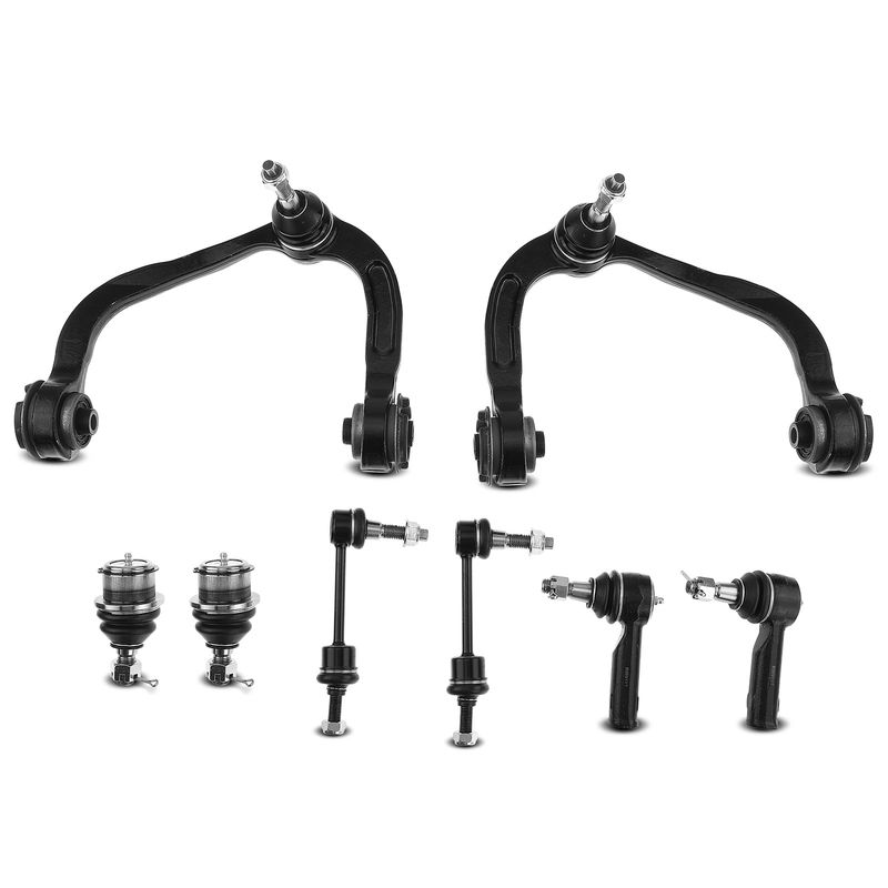 8x Front Control Arm Ball Joint Sway Bar Link Tie Rod End for Ford F-150 04-05
