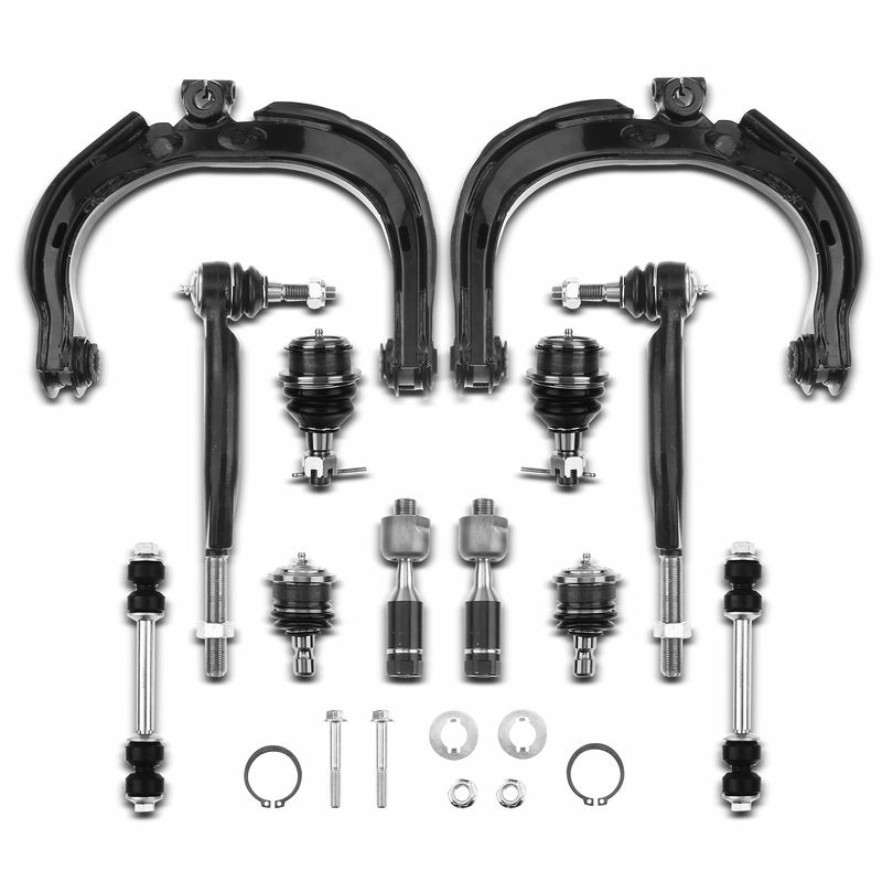 12x Front Control Arm with Ball Joint Stabilizer Bar Link for Chevy Trailblazer