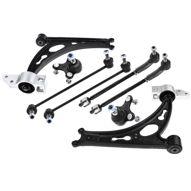 8x Front Control Arm Bushing Tie Rod Sway Bar Link for Audi A3 VW Jetta