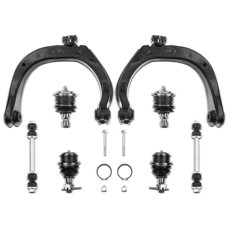 8x Front Control Arm with Ball Joint Stabilizer Bar Link for Chevy Trailblazer