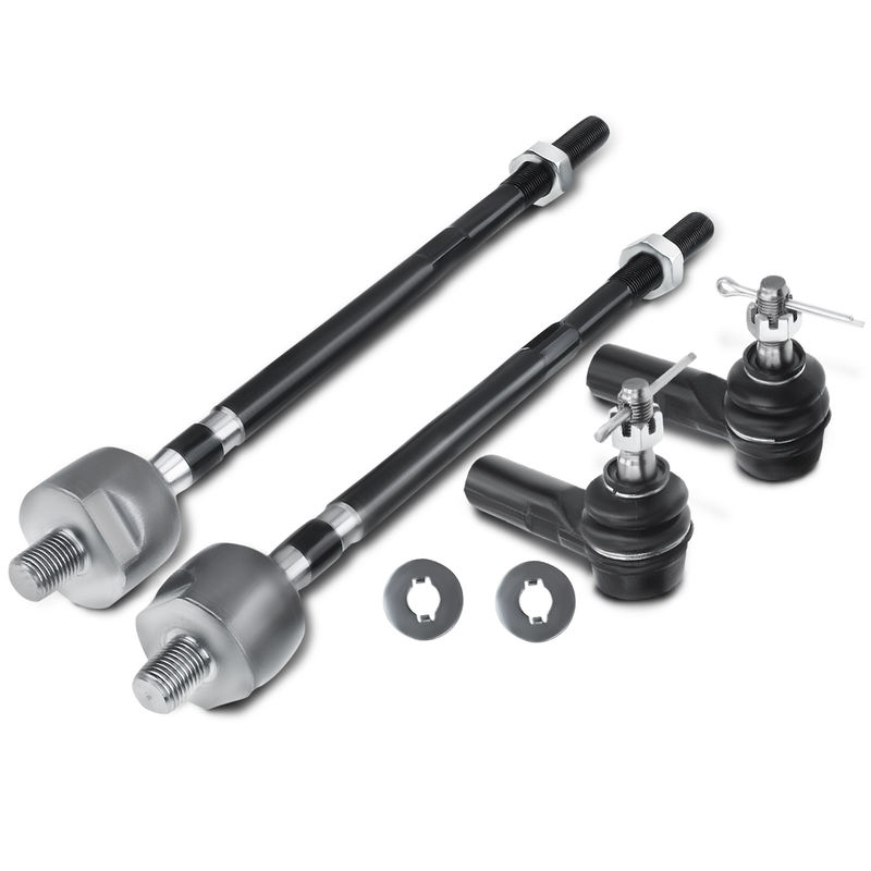 4x Inner & Outer Steering Tie Rod End for Geo Prizm 89-92 Toyota Corolla 88-92