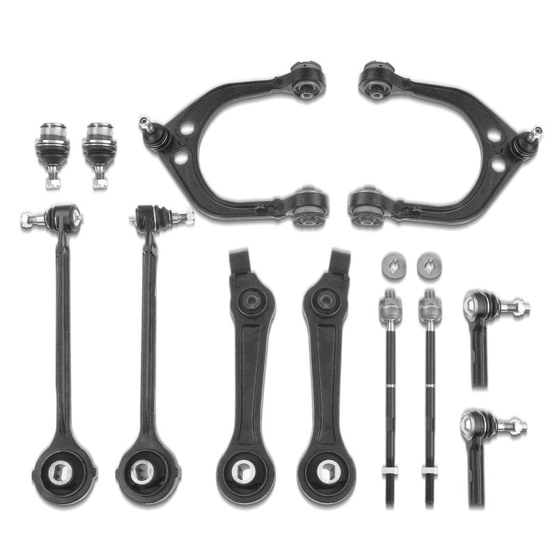 12x Front Control Arm & Ball Joint Assembly Tie Rod End for Chrysler 300 Dodge