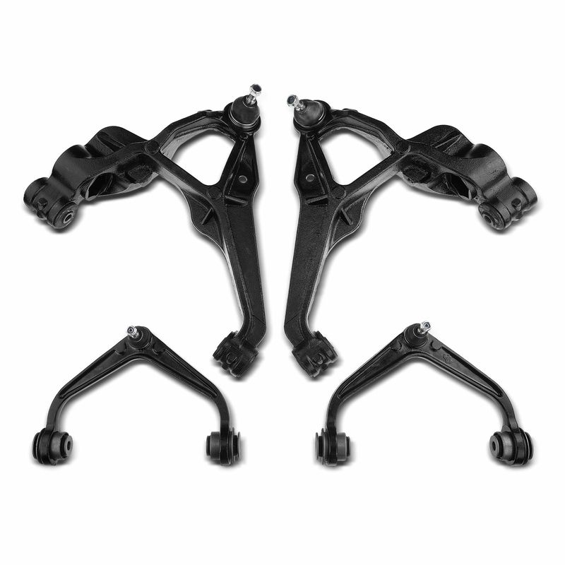 4x Front Lower & Upper Control Arms with Ball Joint for Chevy Silverado 2500HD