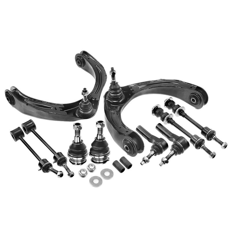 10x Front & Rear Control Arm Tie Rod End Ball Joint for Dodge Ram 1500 06-07 RWD
