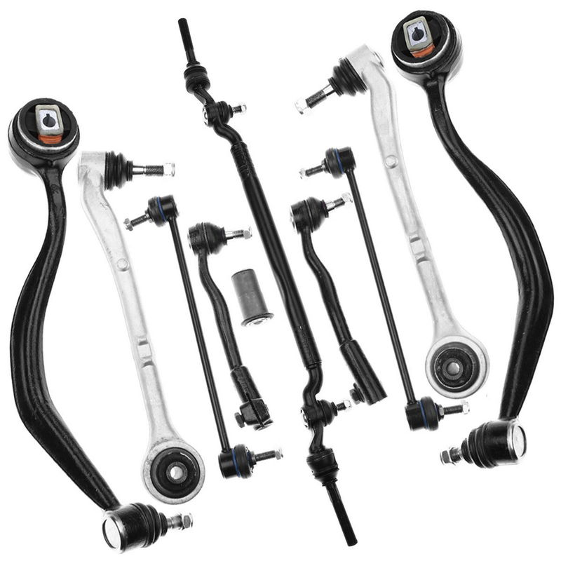 10x Front Lower Control Arm Tie Rod Sway Bar Center Link for BMW 740i 750iL E38