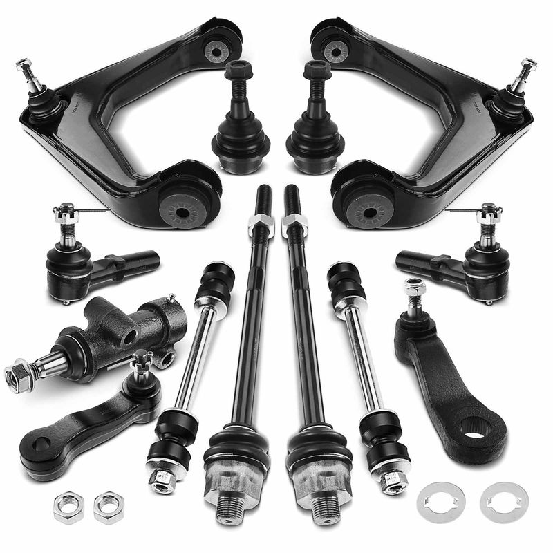 13x Front Control Arm Ball Joint Stabilizer Bar Link Tie Rod for Chevy Silverado