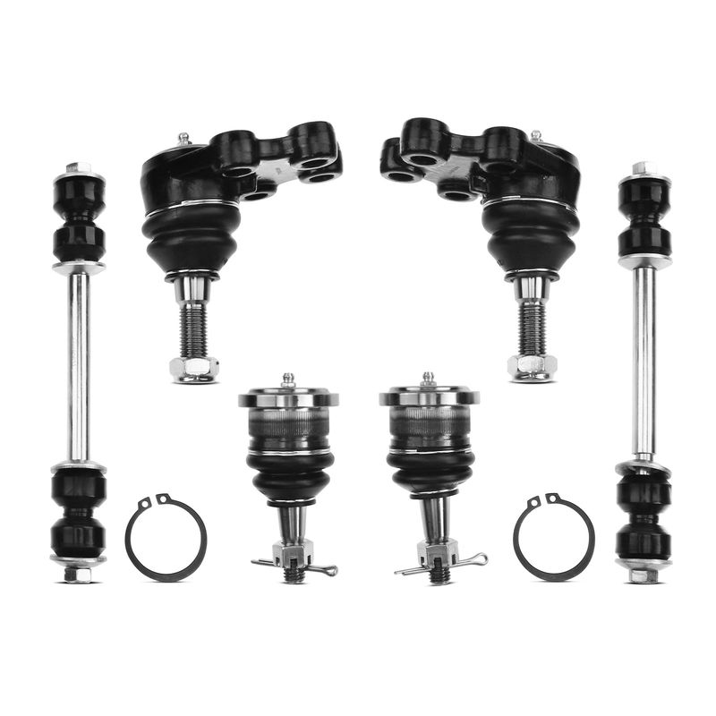 6x Front Stabilizer Bar Link Kit & Ball Joint for Chevy Silverado GMC Sierra 1500