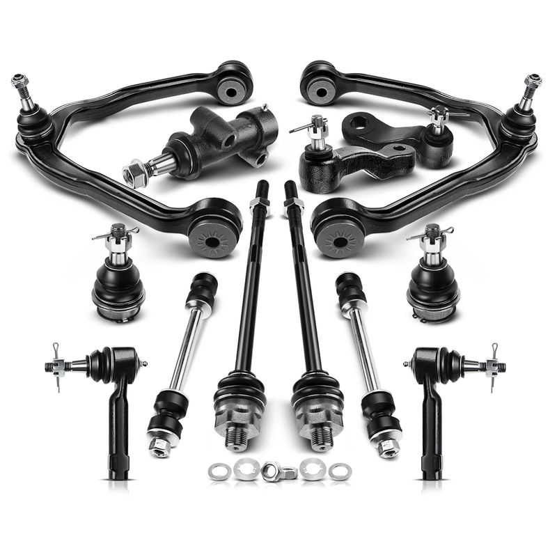 13x Front Control Arm with Ball Joint & Tie Rod End for Chevy Silverado 1500 GMC