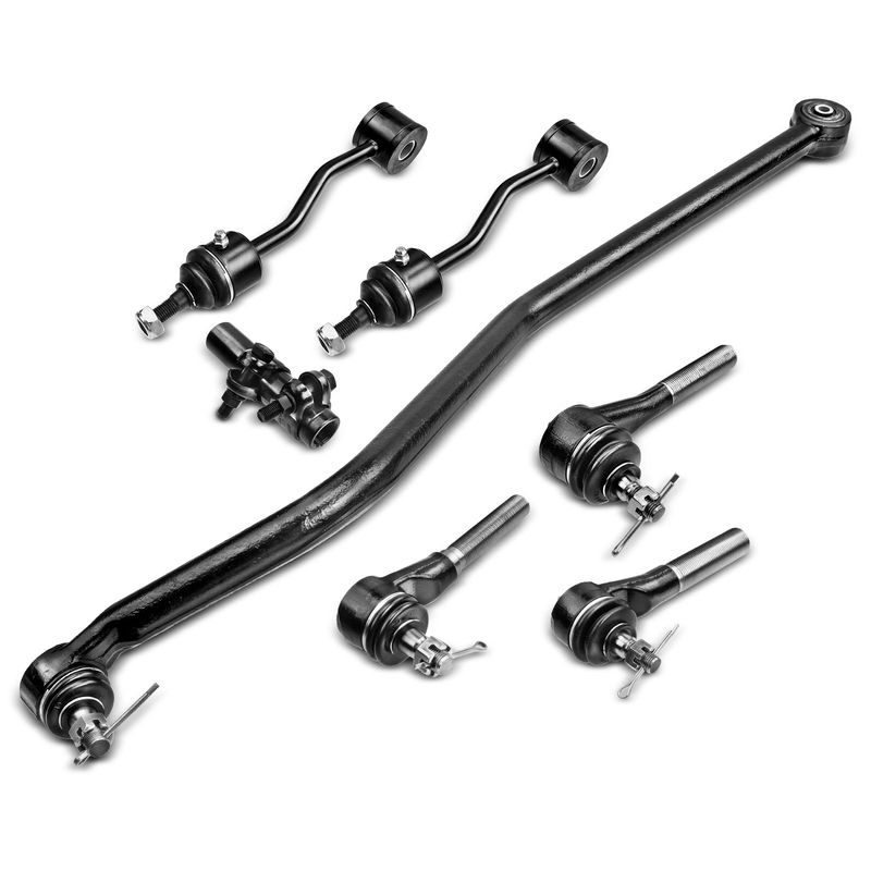 7x Front Sway Bar Link Tie Rod End Track Bar for Jeep Wrangler TJ 1997-2006 4WD