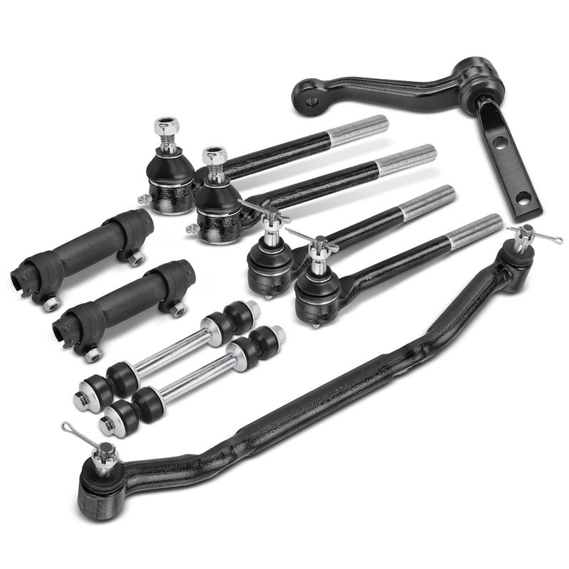 10x Inner & Outer Tie Rod End Kit for Chevy S10 96-03 Blazer GMC Jimmy Sonoma