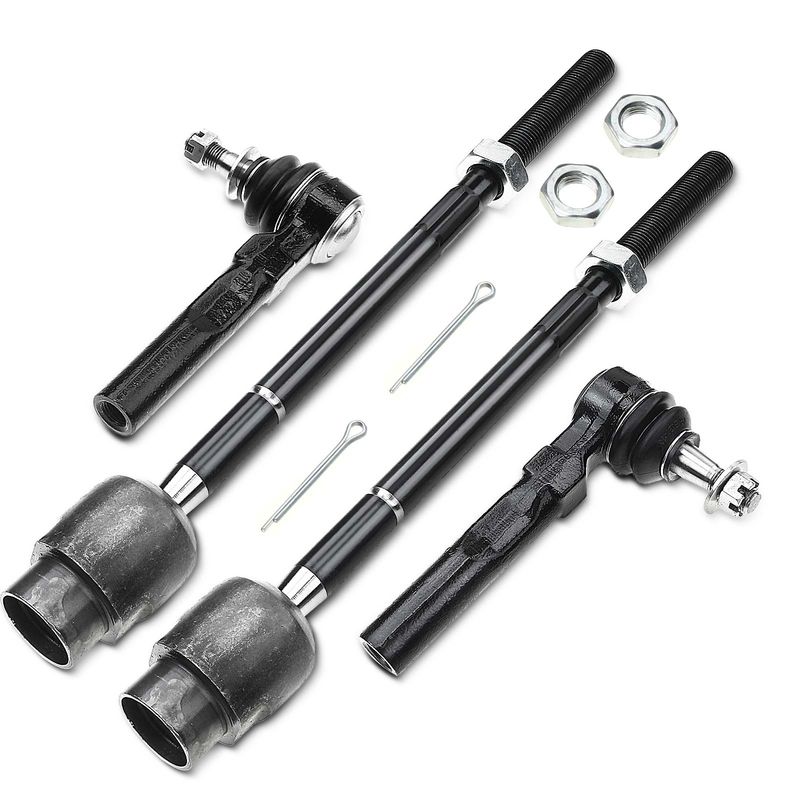 4x Front Inner & Outer Steering Tie Rod End for Chevy Classic Oldsmobile Alero