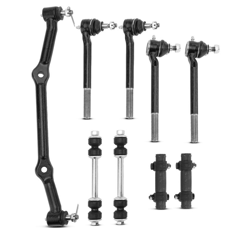 9x Front Stabilizer Bar Link & Tie Rod End Kit for Chevrolet S10 1996-2003 GMC