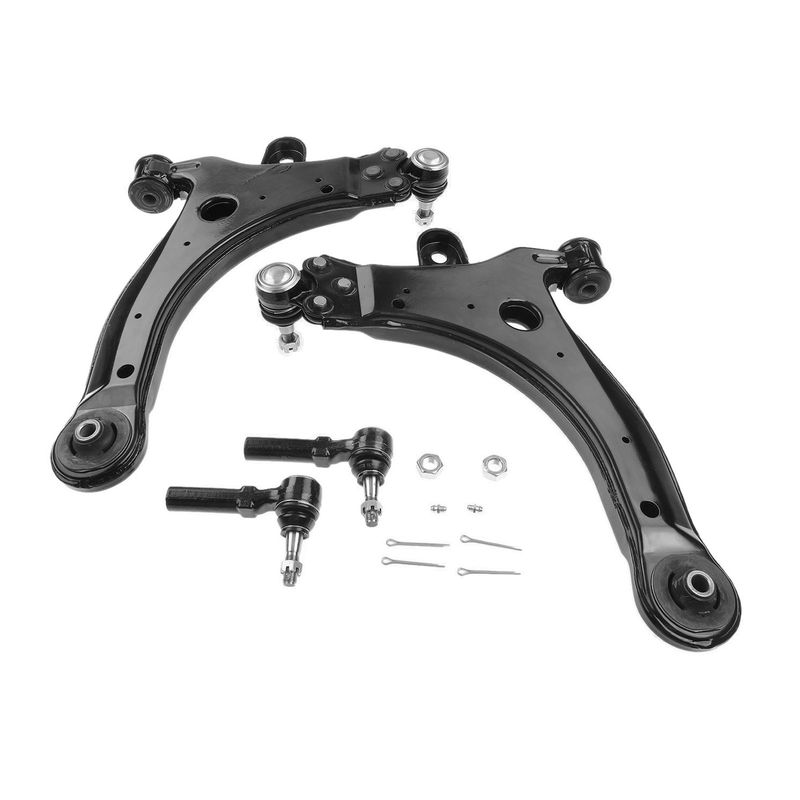 4x Front Lower Control Arm Ball Joint Outer Tie Rod for Chevy Impala 00-13 Buick