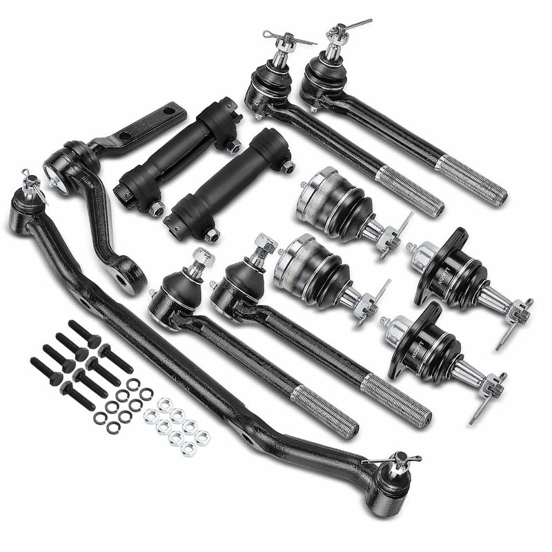 12x Inner & Outer Tie Rod End & Idler Arm & Ball Joint for Chevrolet S10 GMC RWD