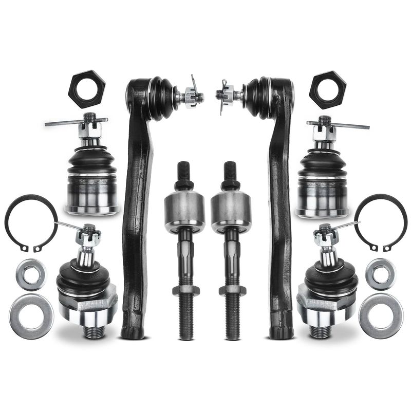 8x Front Tie Rod End with Ball Joint for Honda Accord 1990-1993 L4 2.2L