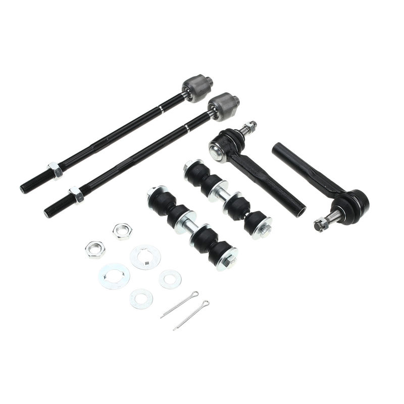 6x Front Inner & Outer Tie Rods Sway Bars Kit for Chevy Uplander Buick Pontiac
