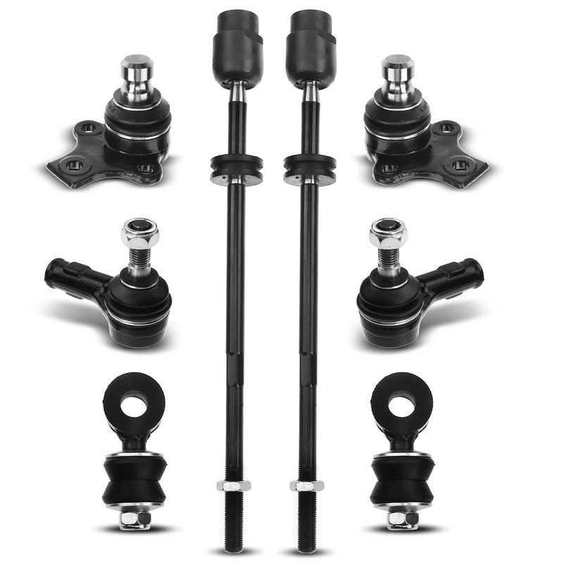 8x Front Sway Bar Link & Tie Rod End for Volkswagen Cabrio Corrado Golf Jetta