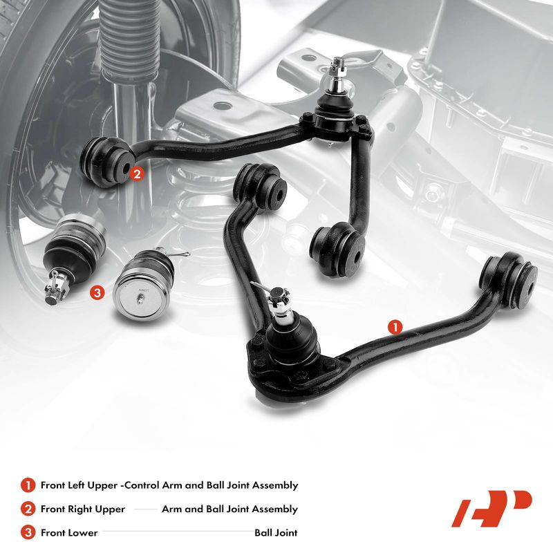 4x Front Upper Control Arm with Ball Joint for Chevy GMC C1500 Suburban C2500