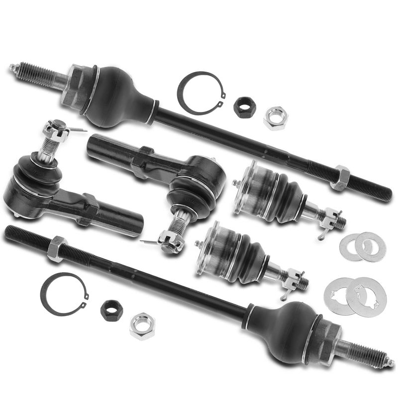 6x Inner & Outer Tie Rod End & Ball Joint for Chevrolet Express 2500 GMC 03-19