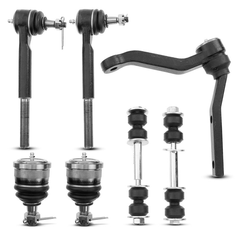 7x Front & Rear Sway Bar Link with Ball Joint Tie Rod End for Chevrolet Camaro