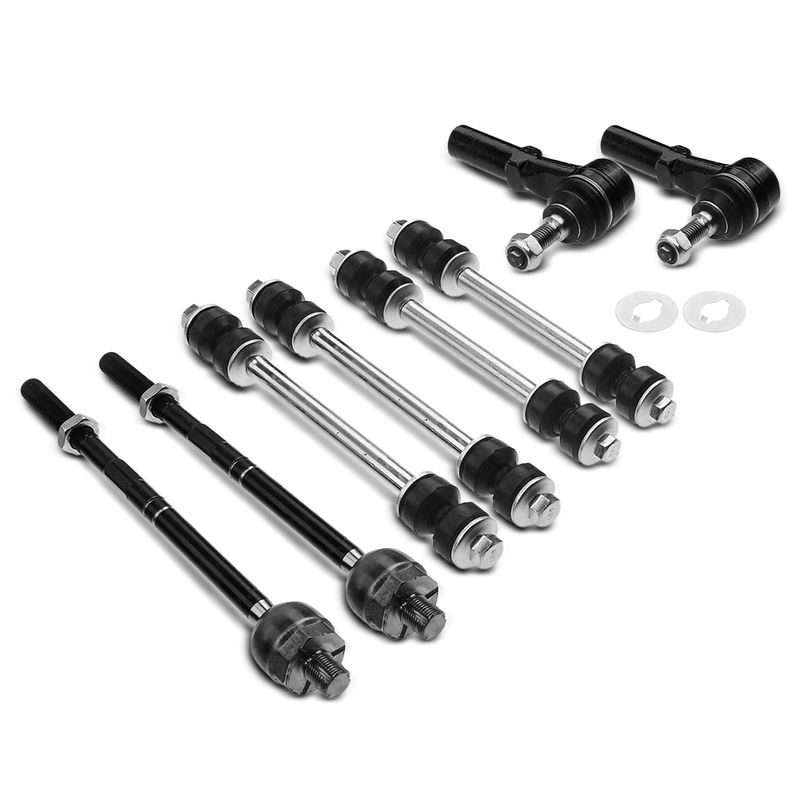 8x Front & Rear Stabilizer Bar Link Tie Rod End for Ford Explorer 06-10 Mercury