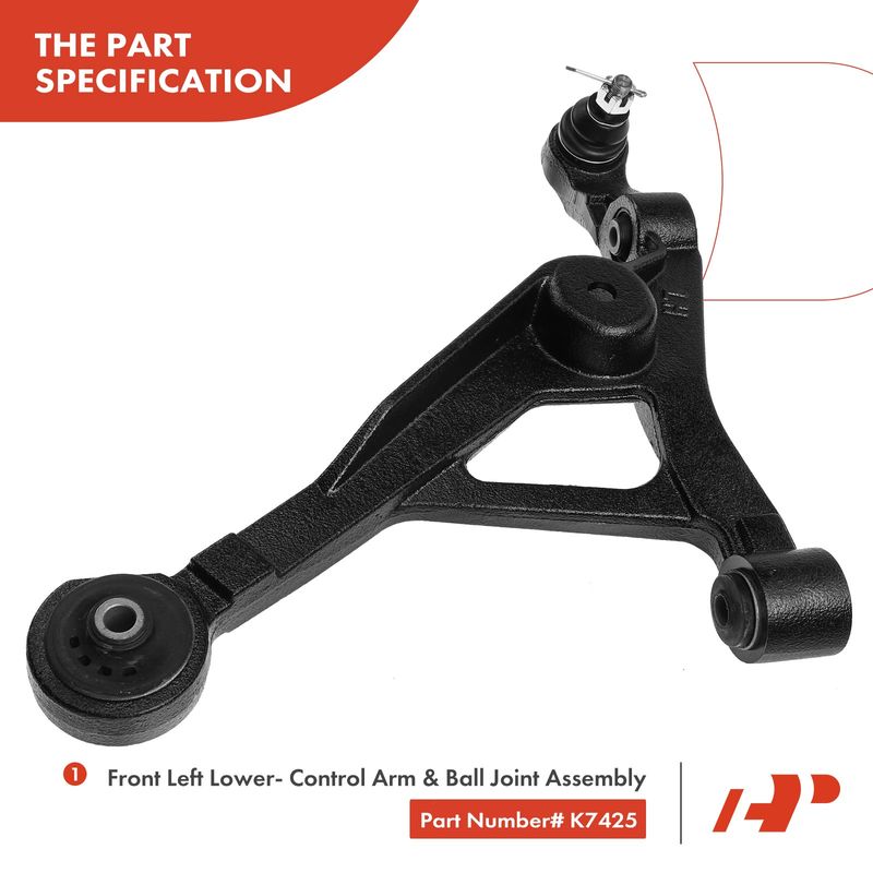 6x Front Lower Control Arm with Ball Joint Sway Bar Link for Chrysler Sebring