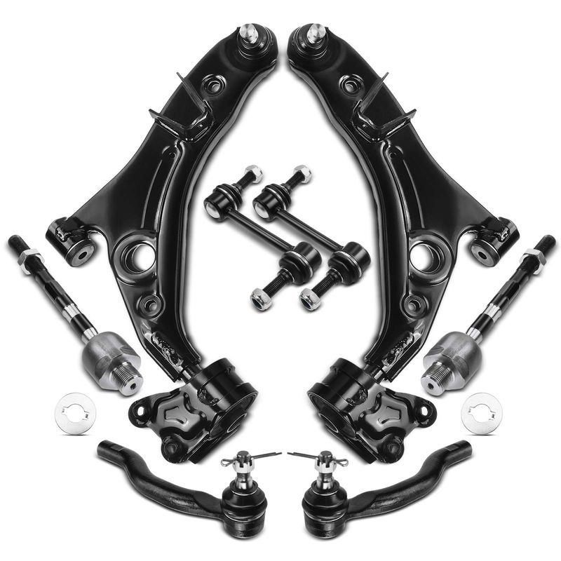 8x Front Control Arm & Ball Joint Assembly Sway Bar Link for Ford Edge Lincoln