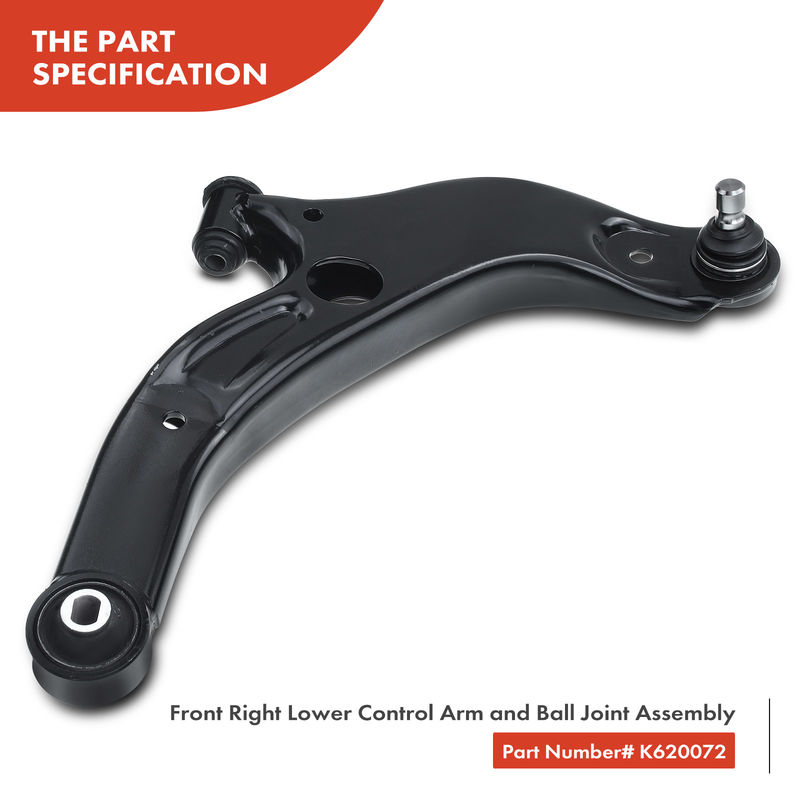 4x Front Lower Control Arm with Ball Joint Stabilizer Bar Link for Mazda Protege