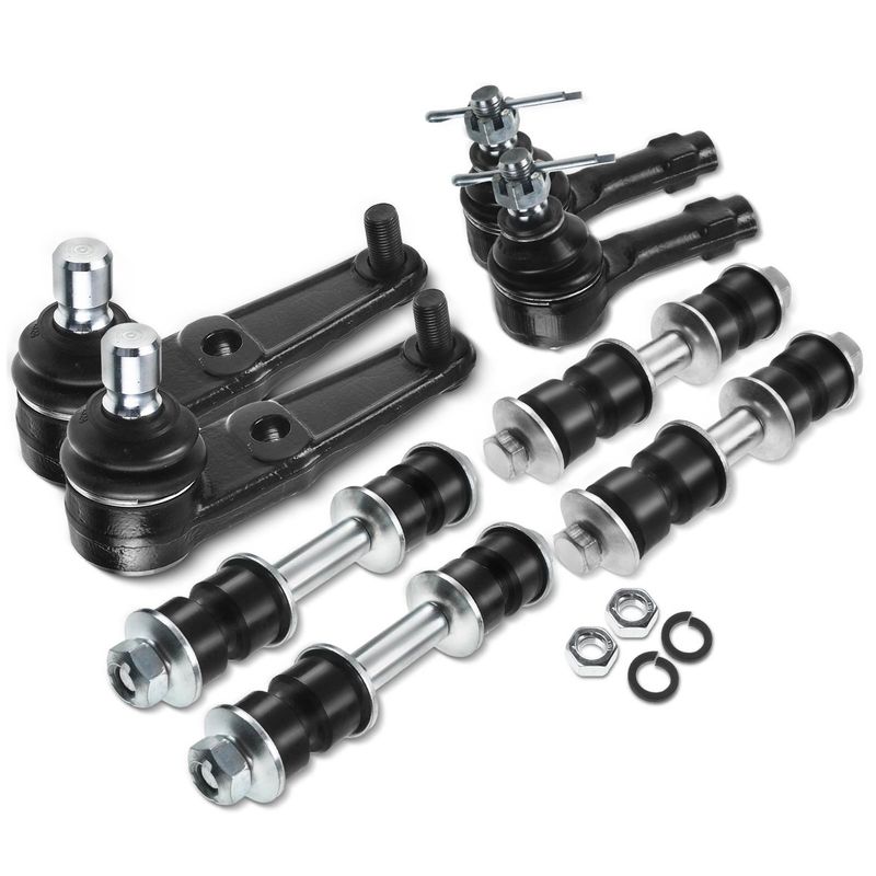 8x Front & Rear Tie Rod End Sway Bar Link Ball Joint for Ford Escort 97-03 2.0L