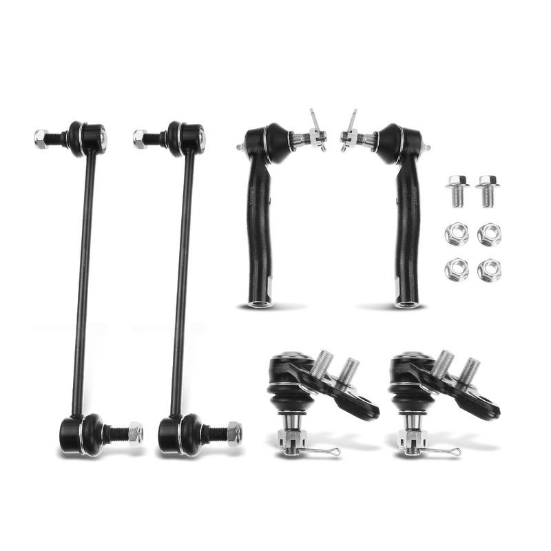 6x Front Stabilizer Bar Link & Tie Rod End for Toyota Prius 2001-2003 L4 1.5L