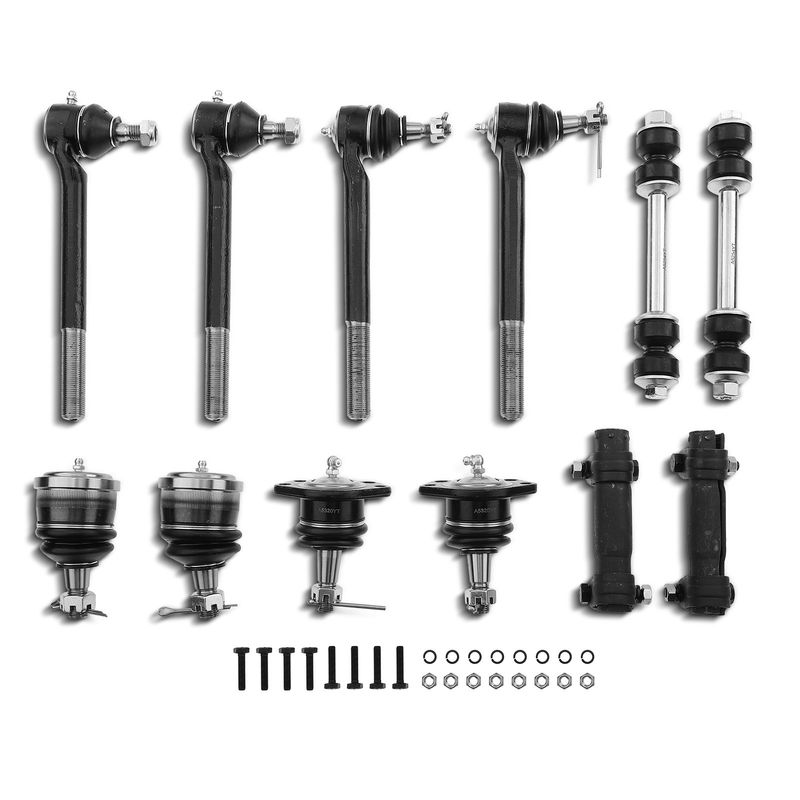 12x Front Stabilizer Bar Link Tie Rod End for Chevrolet Blazer S10 GMC Isuzu