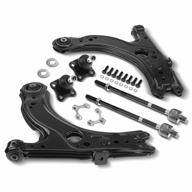 6x Front Control Arm Tie Rod End Ball Joint for VW Beetle 98-10 Golf Jetta