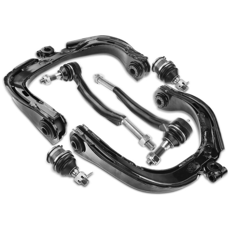 6x Front Control Arm & Tie Rod End with Ball Joint for Buick Chevrolet GMC Isuzu