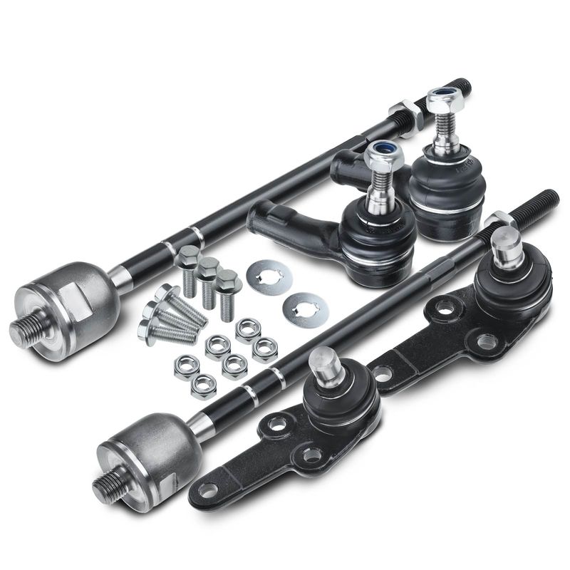 6x Inner & Outer Tie Rod Ends & Lower Ball Joints for Ford Focus SVT 2002-2004