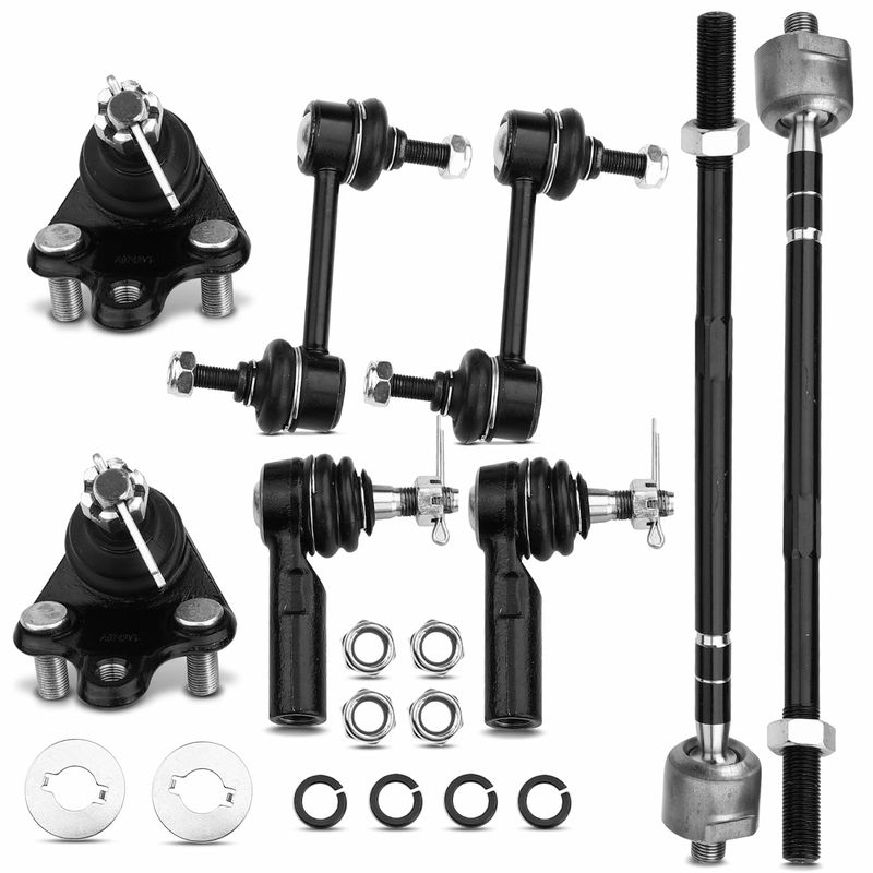 8x Rear Sway Bar Link Tie Rod End Ball Joint Kit for Geo Prizm Toyota Corolla