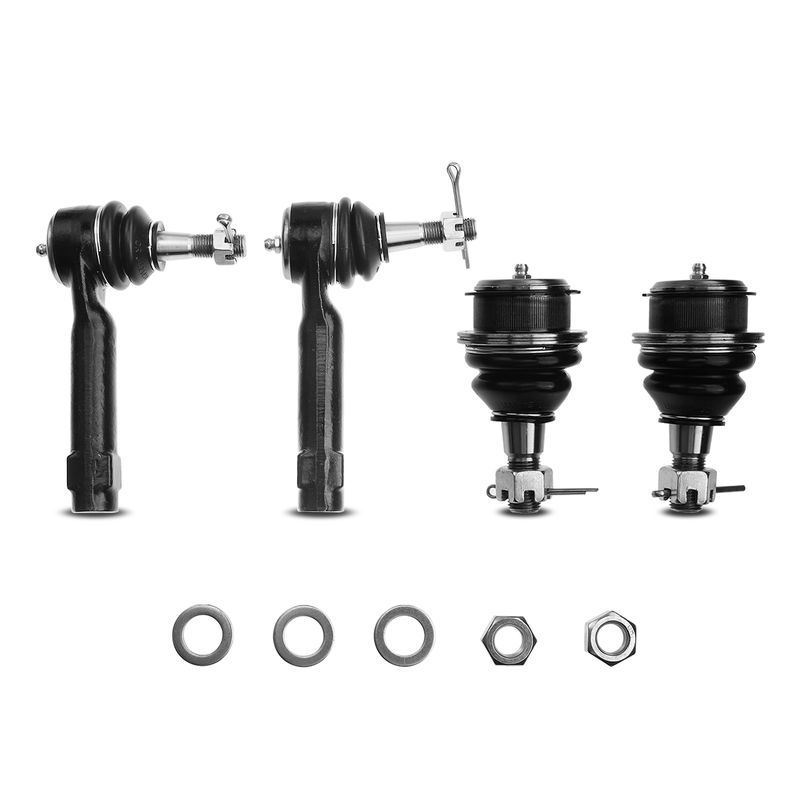 4x Front Tie Rod End with Ball Joint for Cadillac Escalade 02-06 Chevrolet GMC