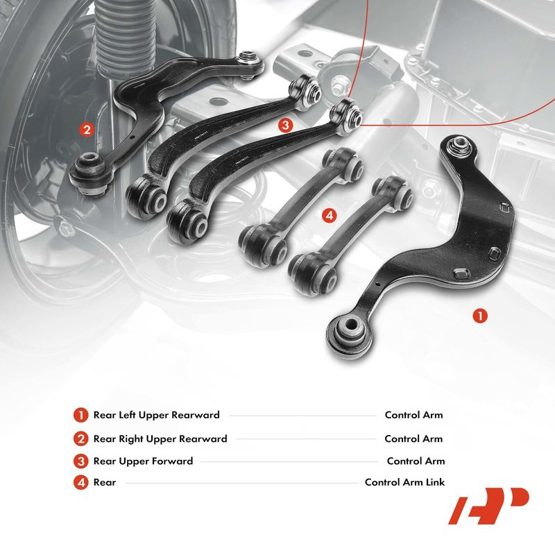 6x Rear Control Arm for Buick Enclave 08-17 Chevrolet Traverse GMC Acadia Saturn