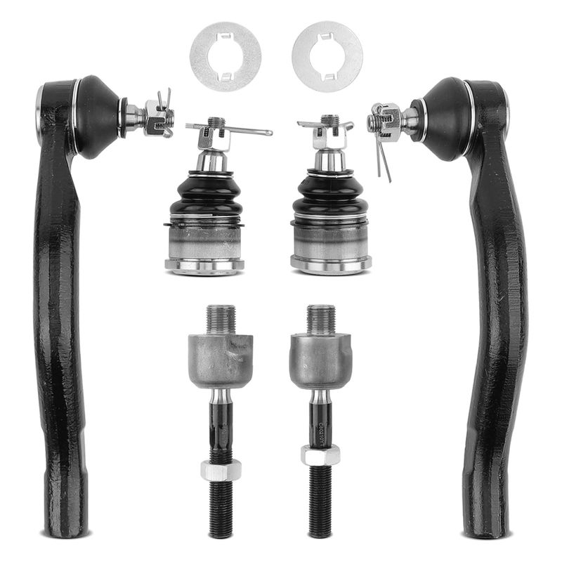 6x Inner & Outer Tie Rod End & Ball Joint for Acura TSX 04-08 Honda Accord 2.4L