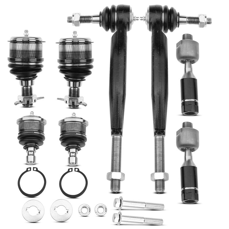 8x Inner & Outer Tie Rod End & Front Ball Joint for Buick Chevy Trailblazer GMC