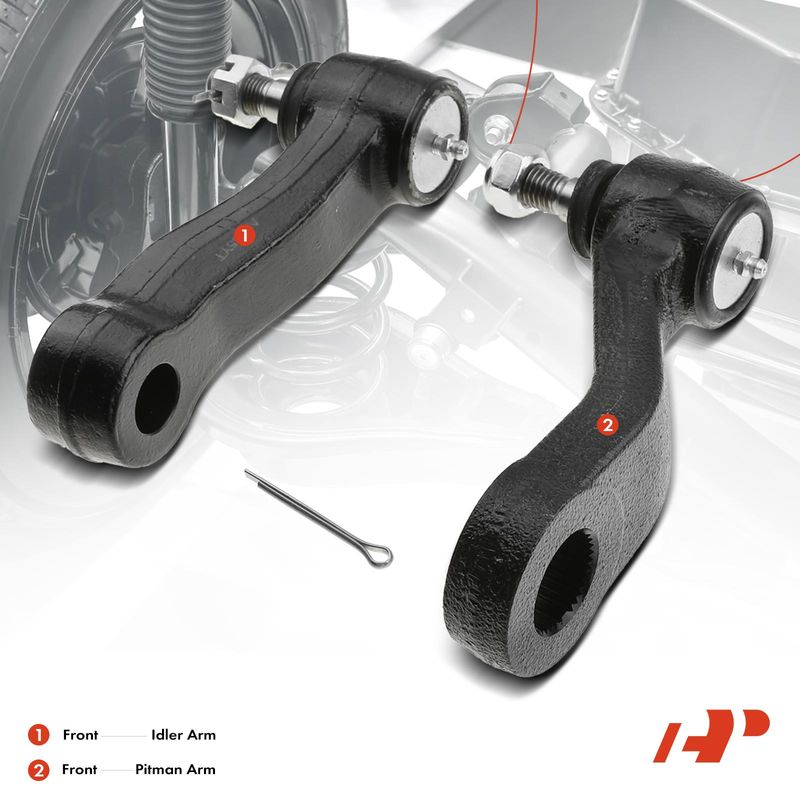 2x Front Idler Arm & Pitman Arm for GMC Sierra 1500 HD 2001-2006 Chevrolet