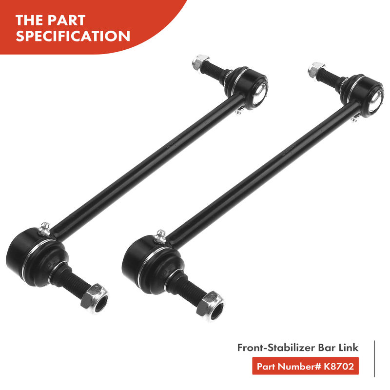 8x Front & Rear Stabilizer Bar End Link & Tie Rod End for Ford Lincoln Mercury