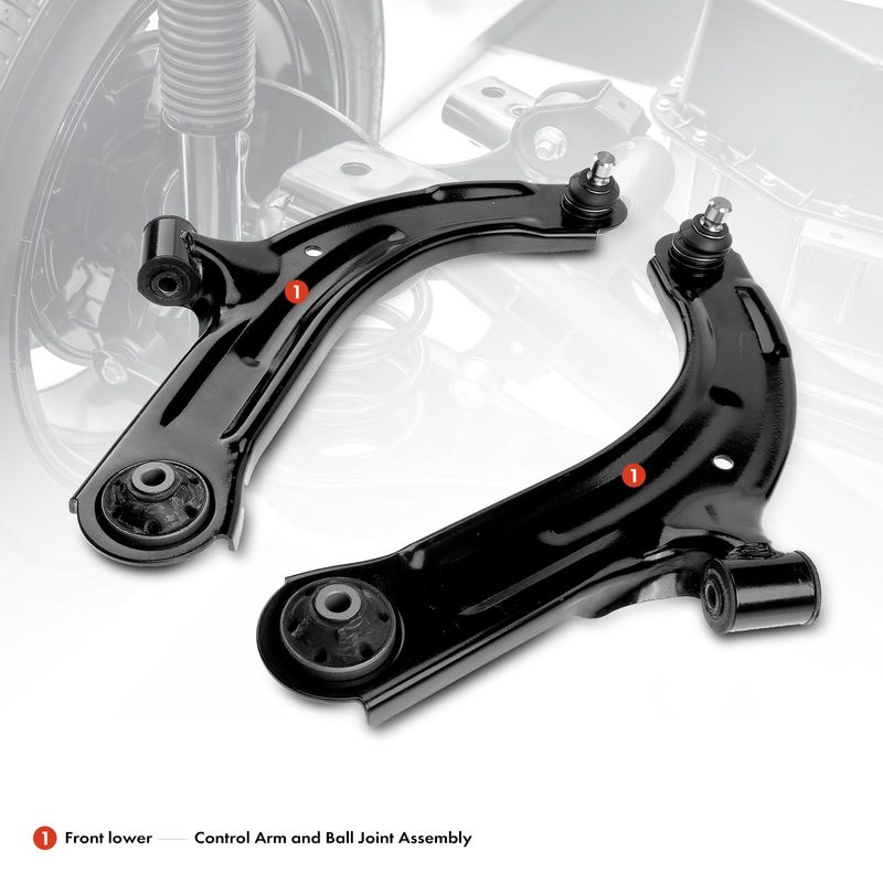 2x Front Lower Control Arm & Ball Joint Assembly for Nissan Cube 2009-2014 Versa