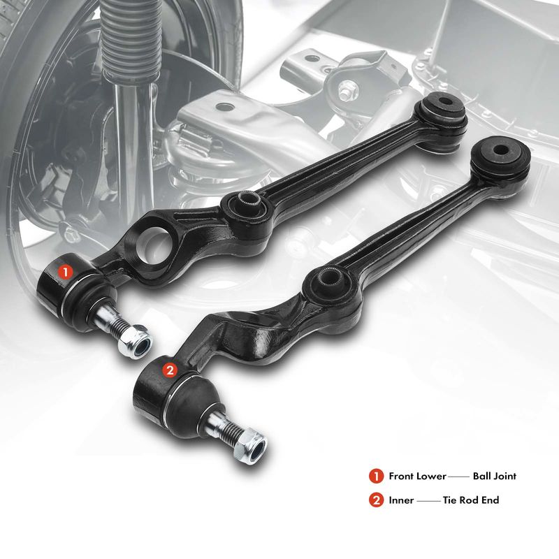 2x Front Control Arm with Ball Joint Assembly for Mercury Cougar Ford Thunderbird