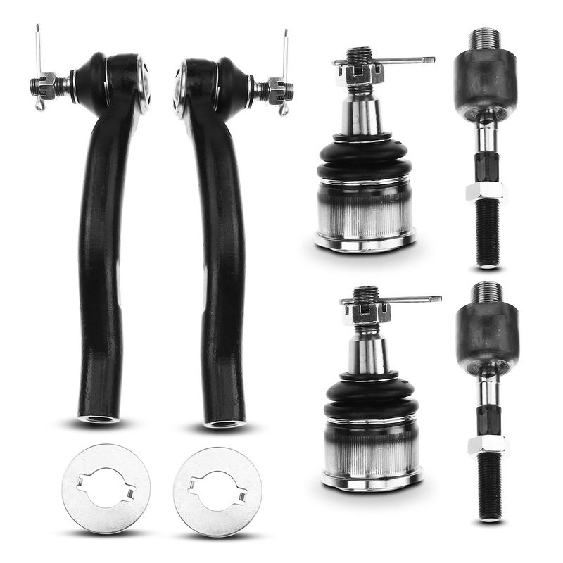 6x Front Tie Rod End with Ball Joint for Honda Accord 2008-2012 L4 2.4 V6 3.5L