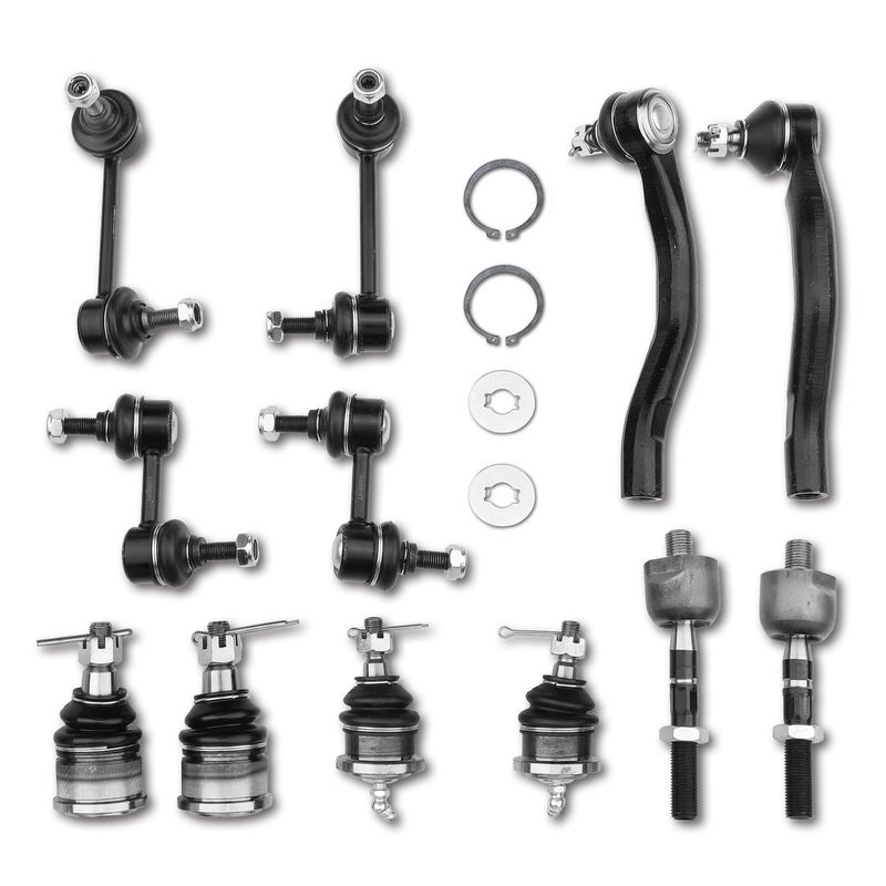 12x Front & Rear Bar End Link Tie Rod End Ball Joint for Honda Accord 03-07