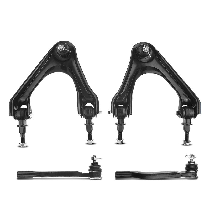 4x Front Upper Control Arm with Ball Joint Tie Rod End for Honda Accord Acura CL