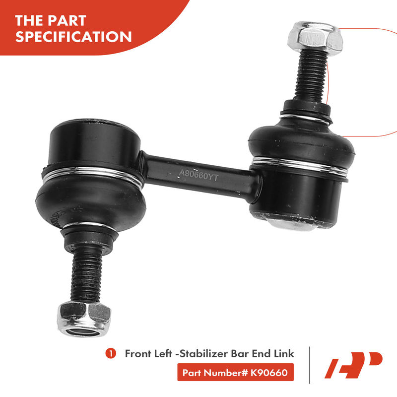 12x Front & Rear Bar End Link Tie Rod End Ball Joint for Honda Accord 03-07